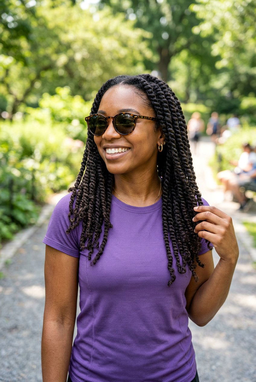 Two Strand Twists - 20 hiking hairstyle for curly hair women - 20 hiking hairstyle for curly hair women