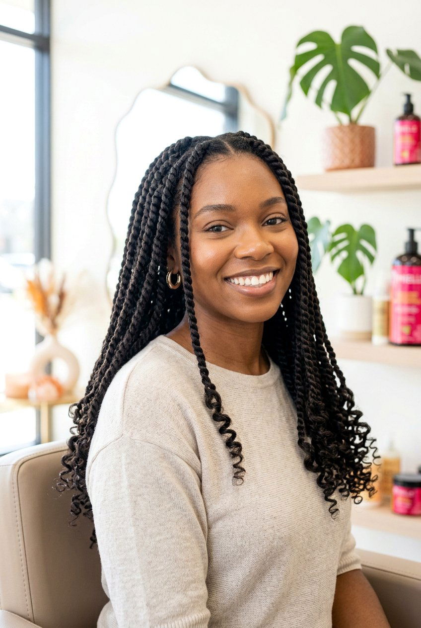 Two Strand Twists - 20 natural hairstyles for black women - 20 natural hairstyles for black women