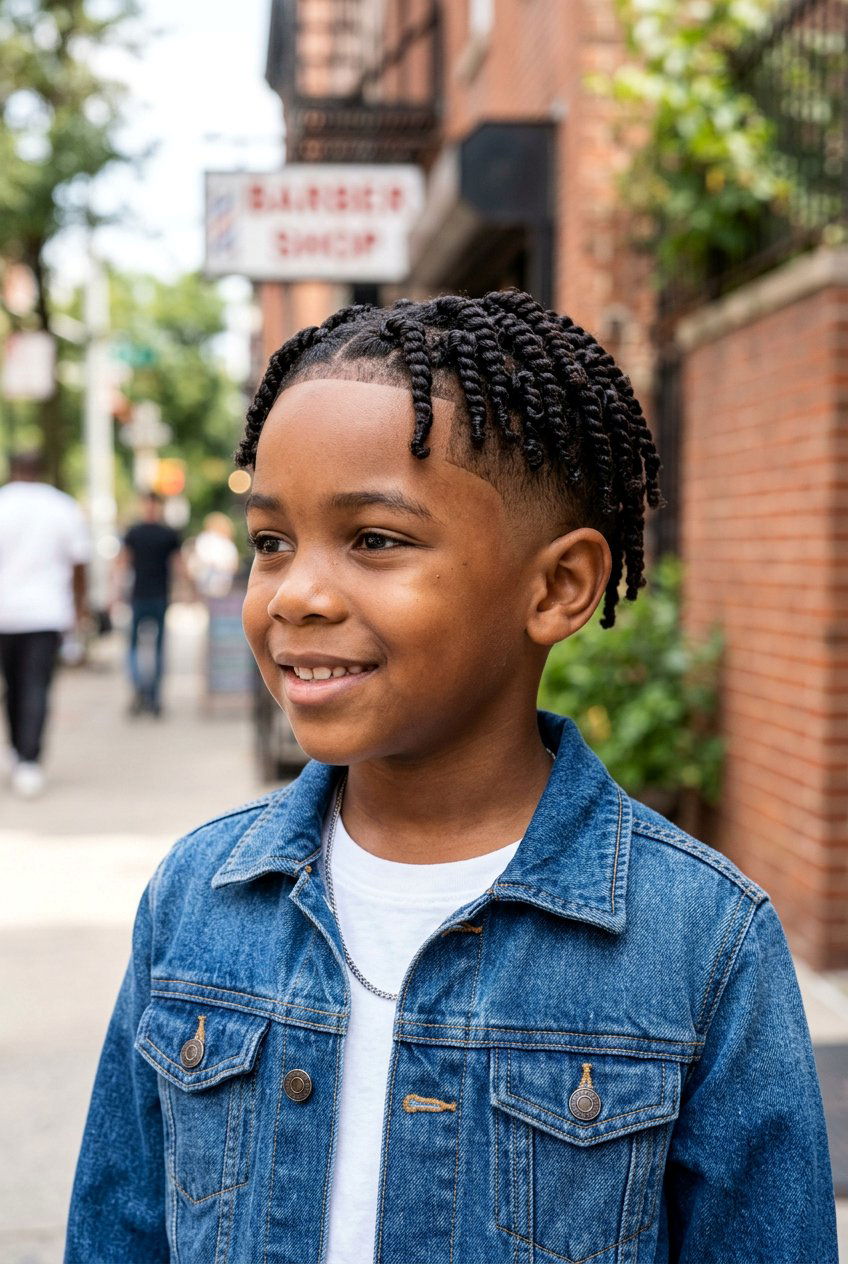 Two Strand Twists Low Fade - 20 boys twists with fade - 20 boys twists with fade