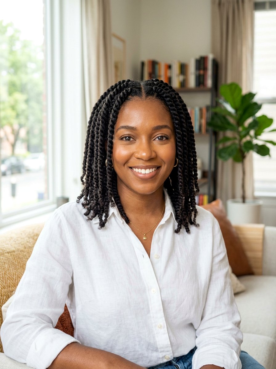 Two Strand Twists for Natural Hair - 20 simple work hairstyle for natural hair - 20 simple work hairstyle for natural hair