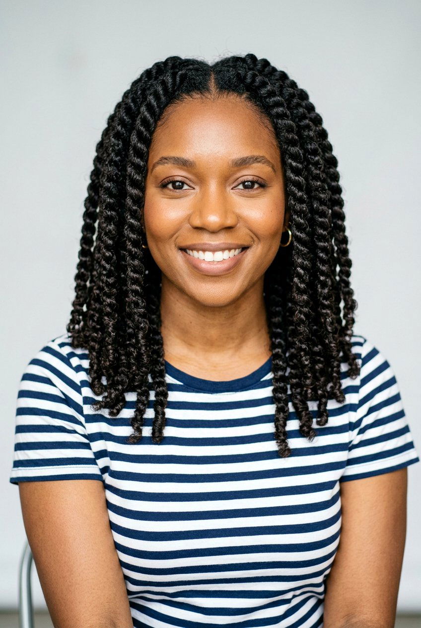 Two Strand Twists on Natural Hair - 20 easy protective styles without extensions - 20 easy protective styles without extensions