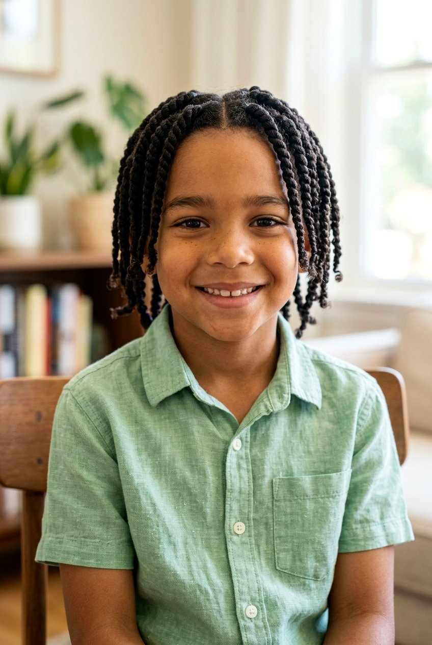 Two Strand Twists - 20 biracial boys braid styles - 20 biracial boys braid styles
