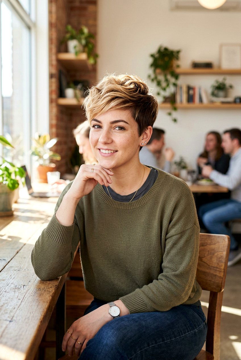 Two Tone Pixie Cut - 20 hair color ideas for pixie cuts - 20 hair color ideas for pixie cuts