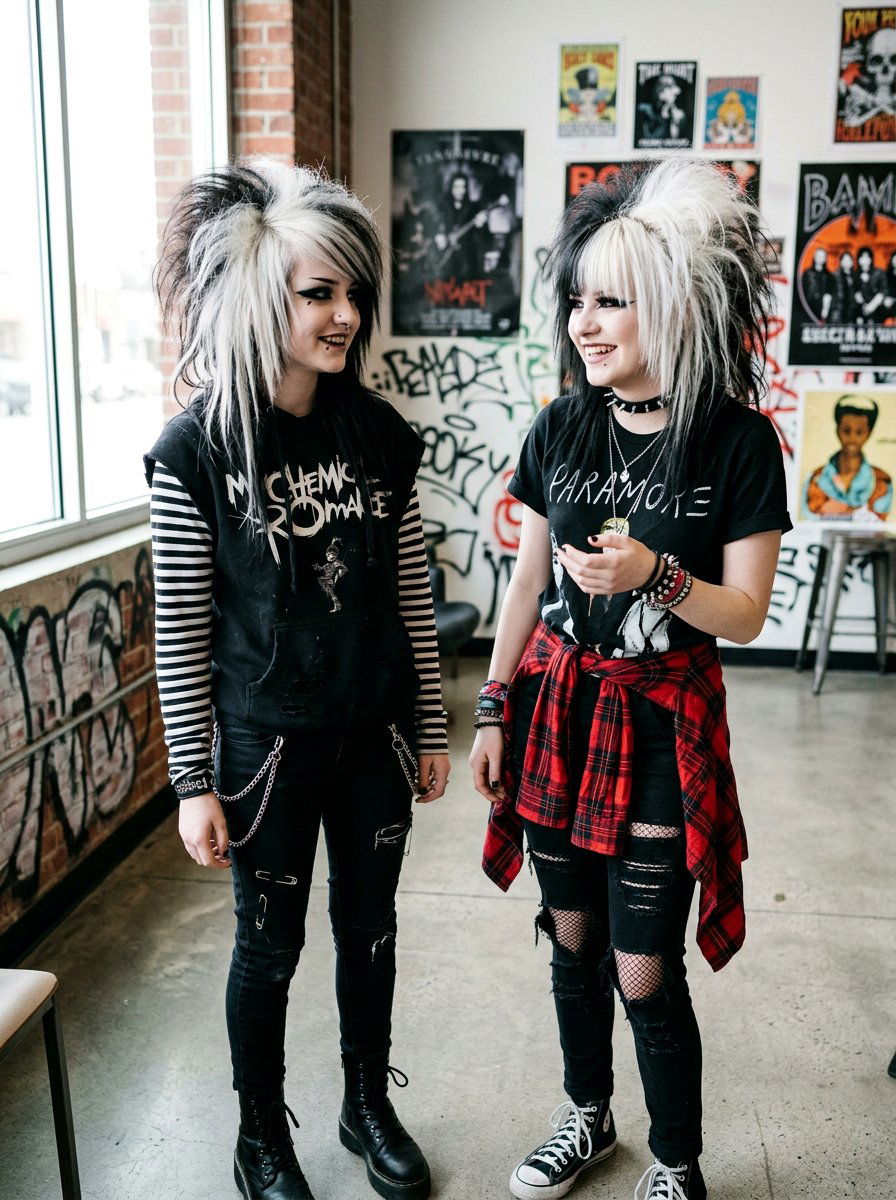 Two Tone Scene Hair - 20 scene haircut for teenage girls - 20 scene haircut for teenage girls