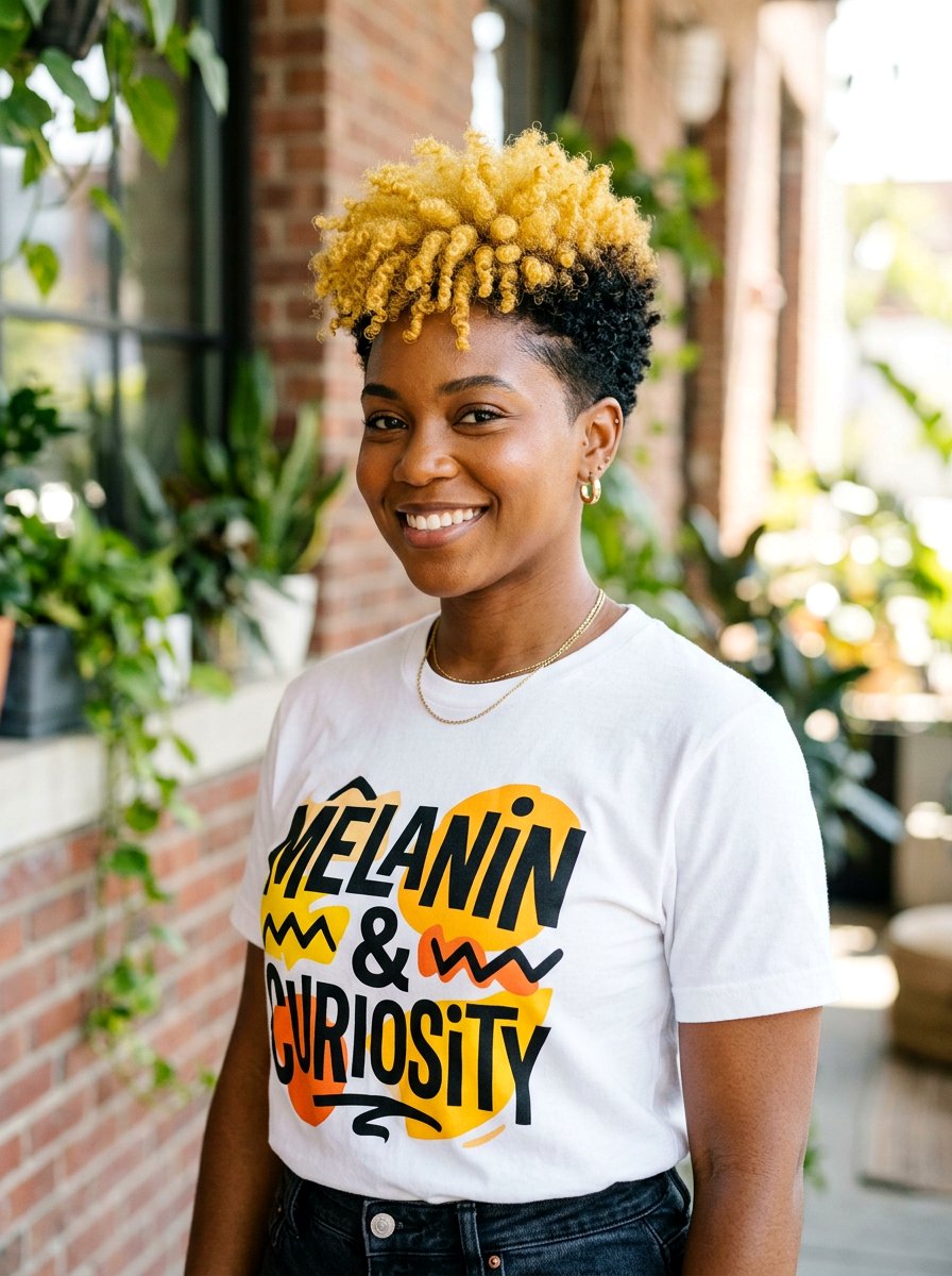 Two Tone Tapered Natural Haircut - 20 tapered natural haircut with color - 20 tapered natural haircut with color