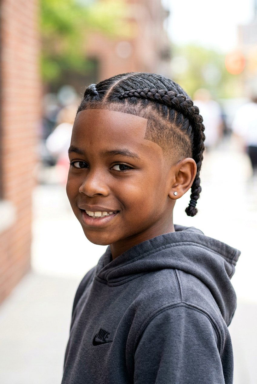 Two braid cornrows with skin taper - 20 boys cornrows with fade - 20 boys cornrows with fade