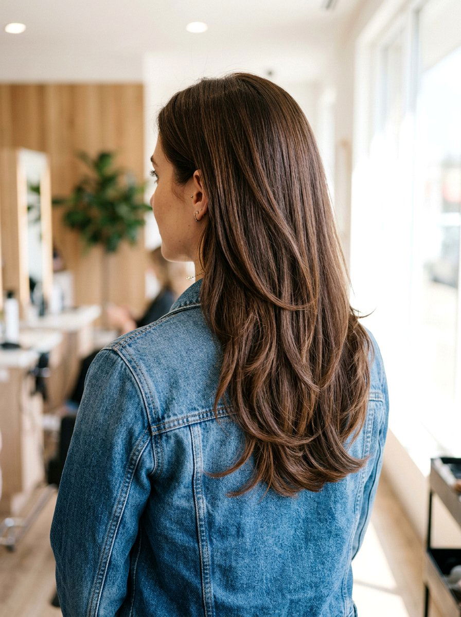 U Cut Layered Haircut - 20 straight layered haircut for thick hair women - 20 straight layered haircut for thick hair women