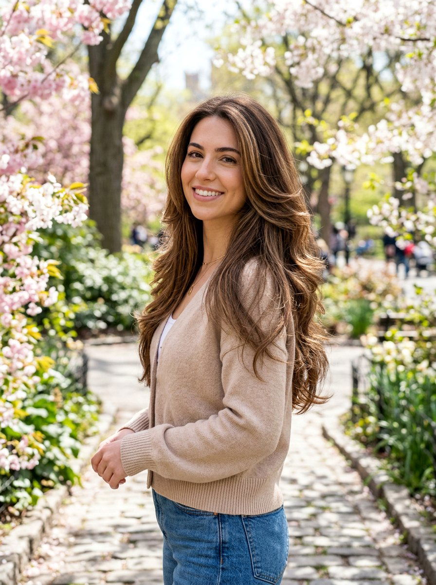 U Cut Long Layered Haircut With Voluminous Blowout - 20 layered long haircut with blowout - 20 layered long haircut with blowout