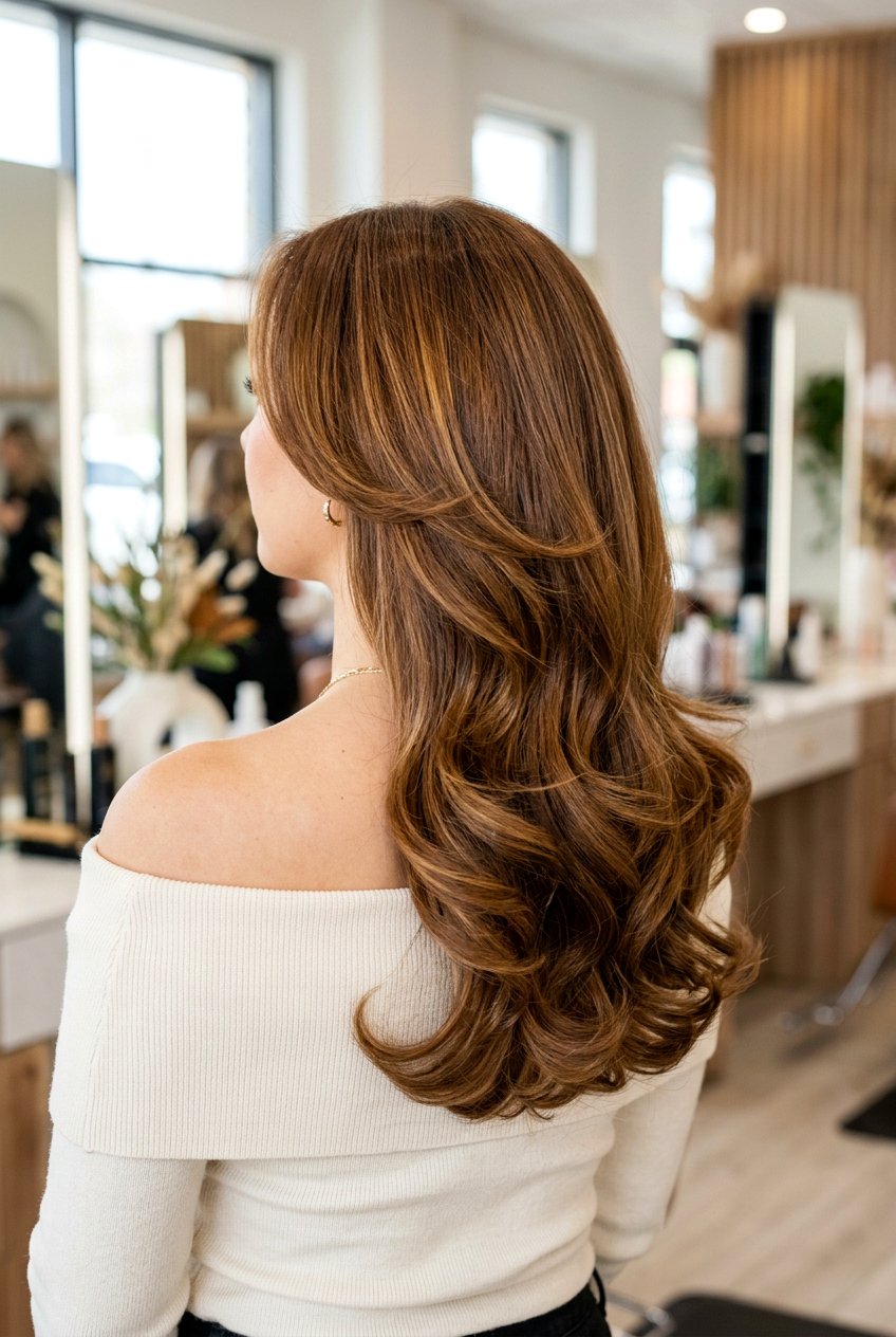 U Shaped Haircut For Long Hair With Layers And Blowout - 20 u shaped haircut for long hair - 20 u shaped haircut for long hair