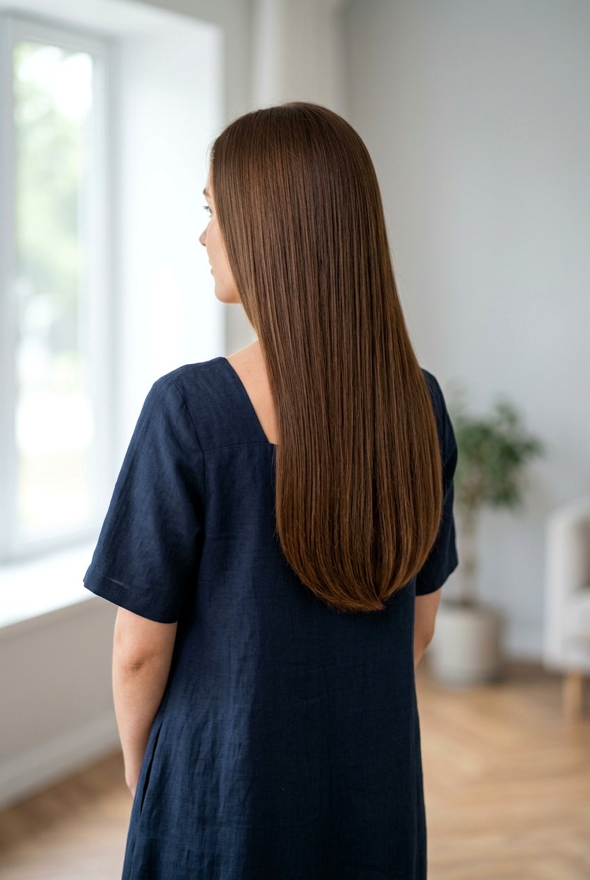 U Shaped Haircut With Minimal Layers For Long Hair - 20 u shaped haircut for long hair - 20 u shaped haircut for long hair