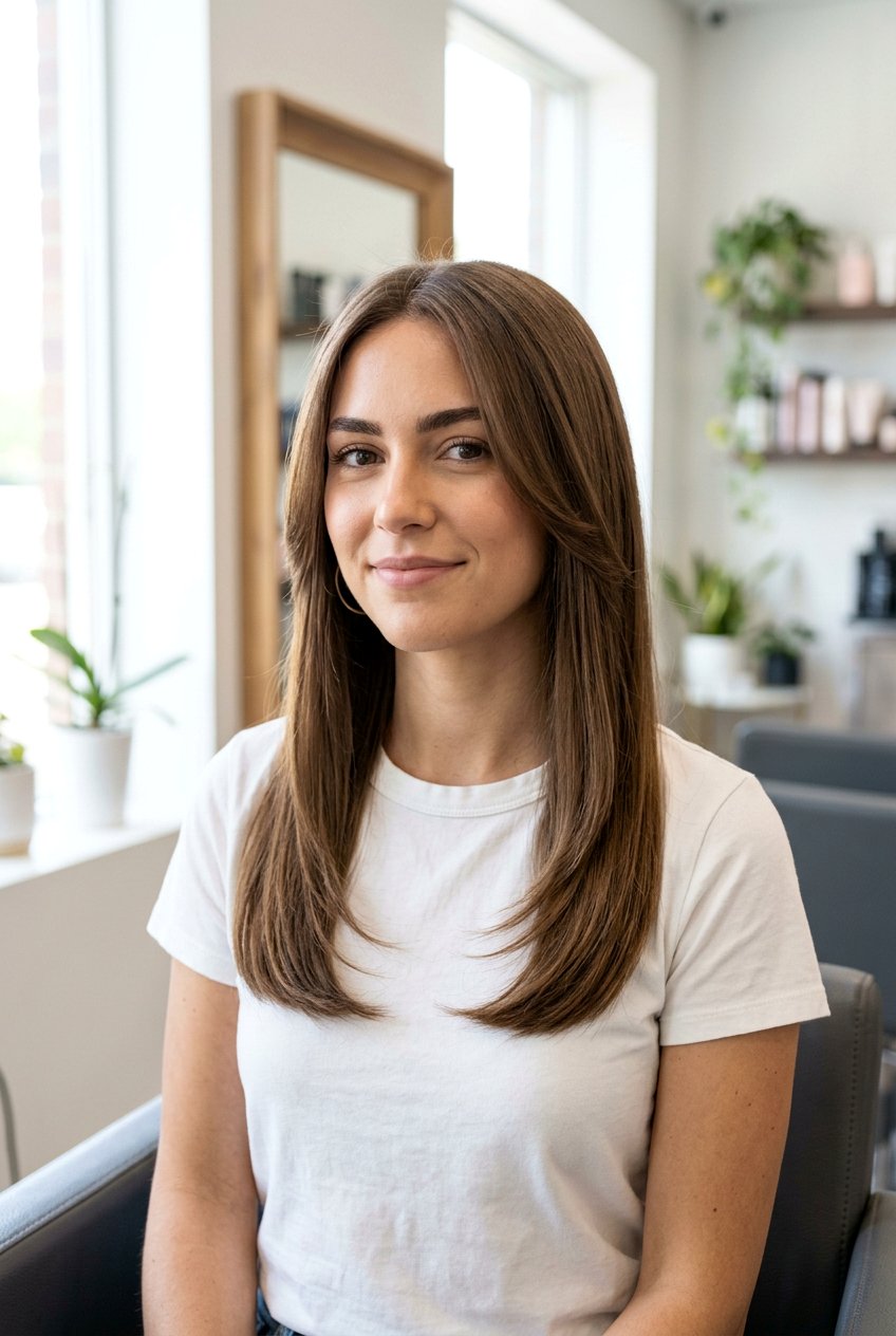 U Shaped Haircut With Soft Face Framing For Long Hair - 20 u shaped haircut for long hair - 20 u shaped haircut for long hair