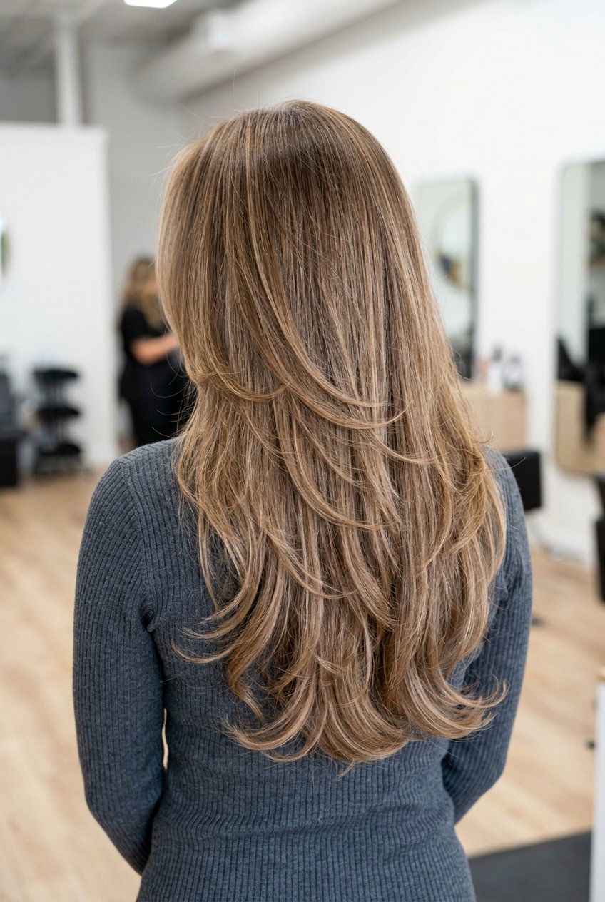 U shaped feather cut long hair - 20 feather cut for long hair - 20 feather cut for long hair