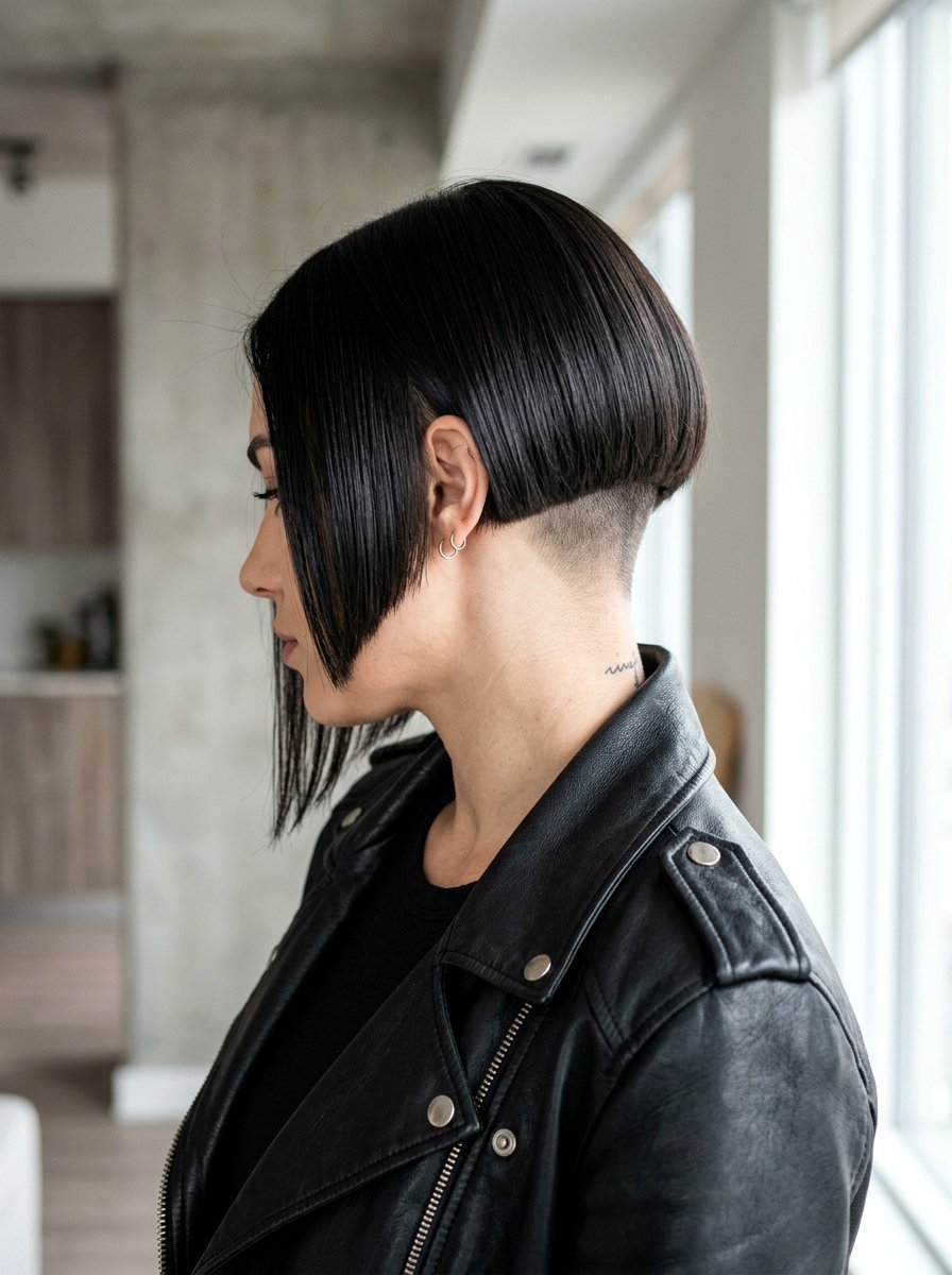 Undercut Bob Haircut - 20 haircut to fix bulky triangle bob - 20 haircut to fix bulky triangle bob