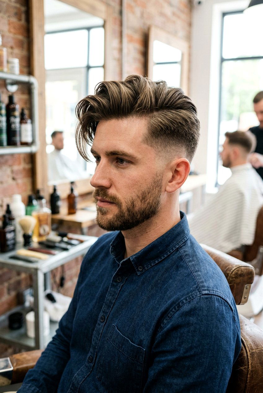 Undercut Comb Over - 20 comb over fade haircut - 20 comb over fade haircut