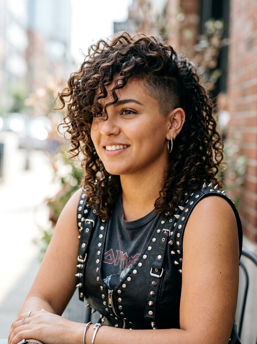 Undercut Curly Layers For Round Face - 20 curly layered haircut for round face women - 20 curly layered haircut for round face women