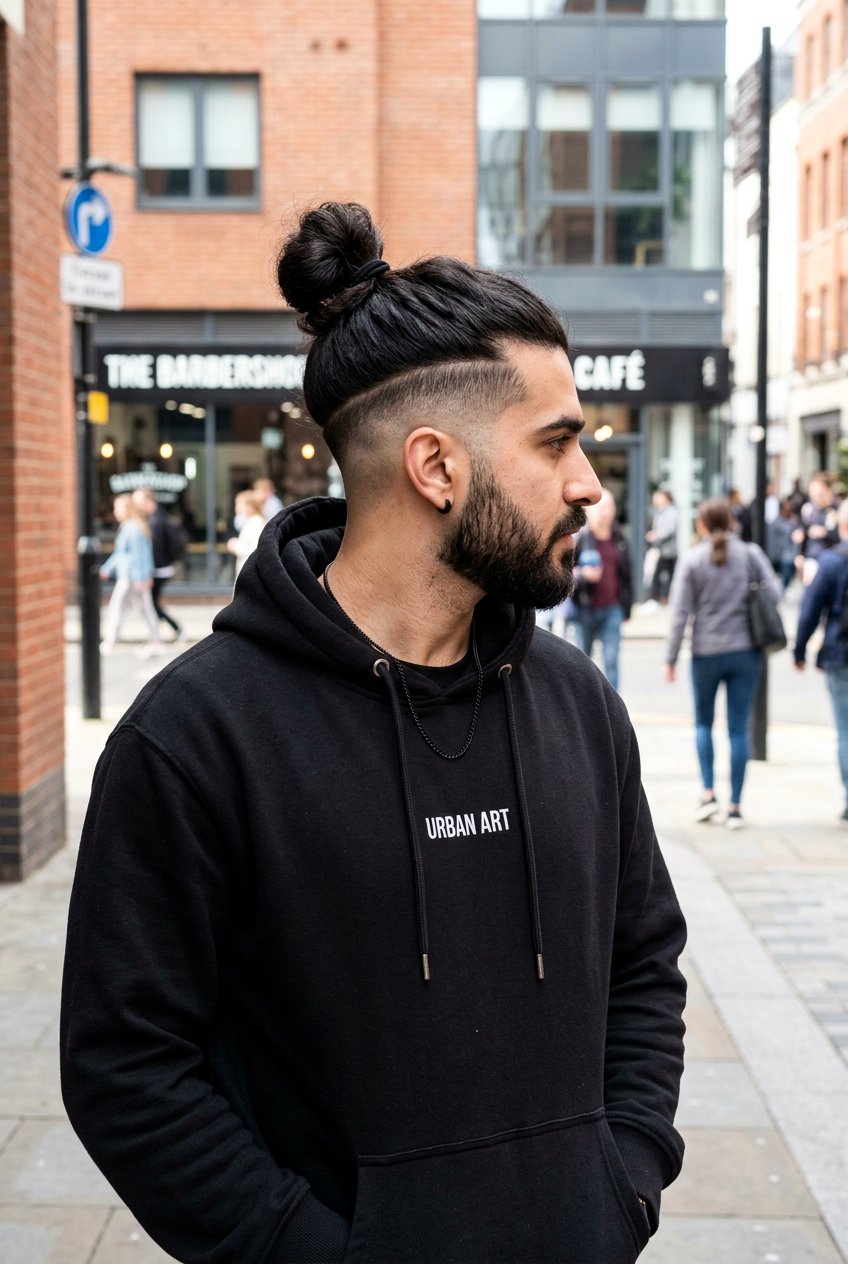 Undercut Fade Man Bun - 20 man bun with fade haircut - 20 man bun with fade haircut