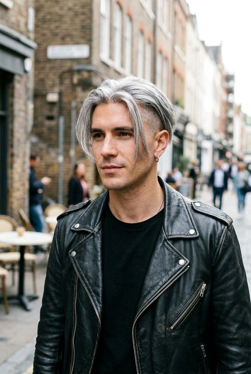 Undercut Gray Curtains - 20 gray curtain haircut men - 20 gray curtain haircut men