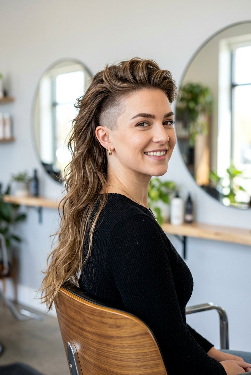 Undercut Mullet Haircut - 20 mullet haircut for women - 20 mullet haircut for women