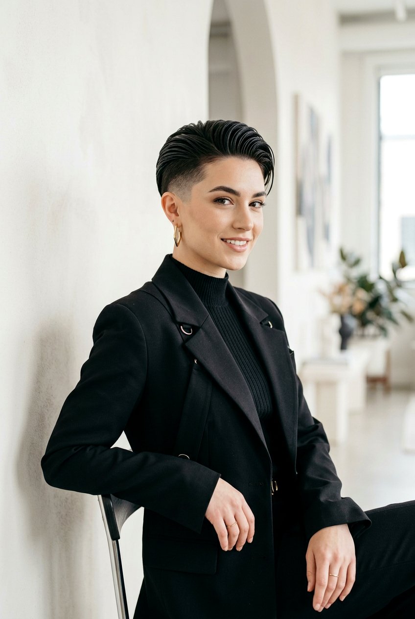 Undercut Pixie - 20 wedding guest pixie hairstyle - 20 wedding guest pixie hairstyle