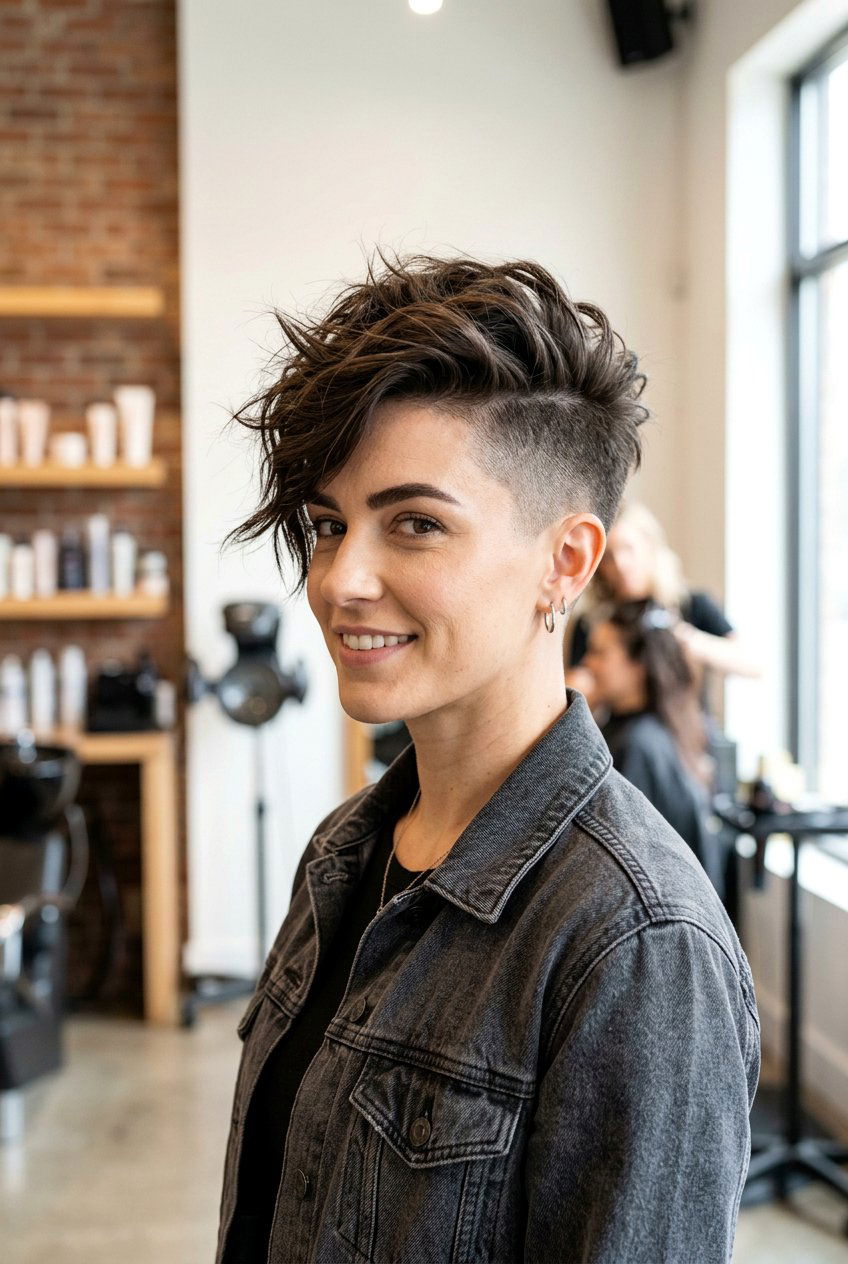 Undercut Pixie - 20 easy care short hairstyles - 20 easy care short hairstyles