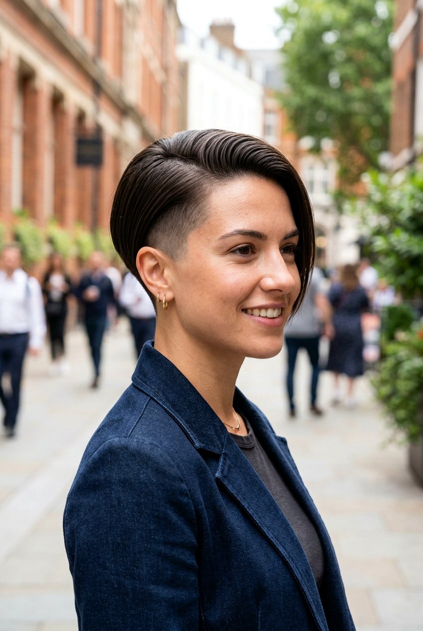 Undercut Pixie - 20 straight hairstyles for short hair - 20 straight hairstyles for short hair