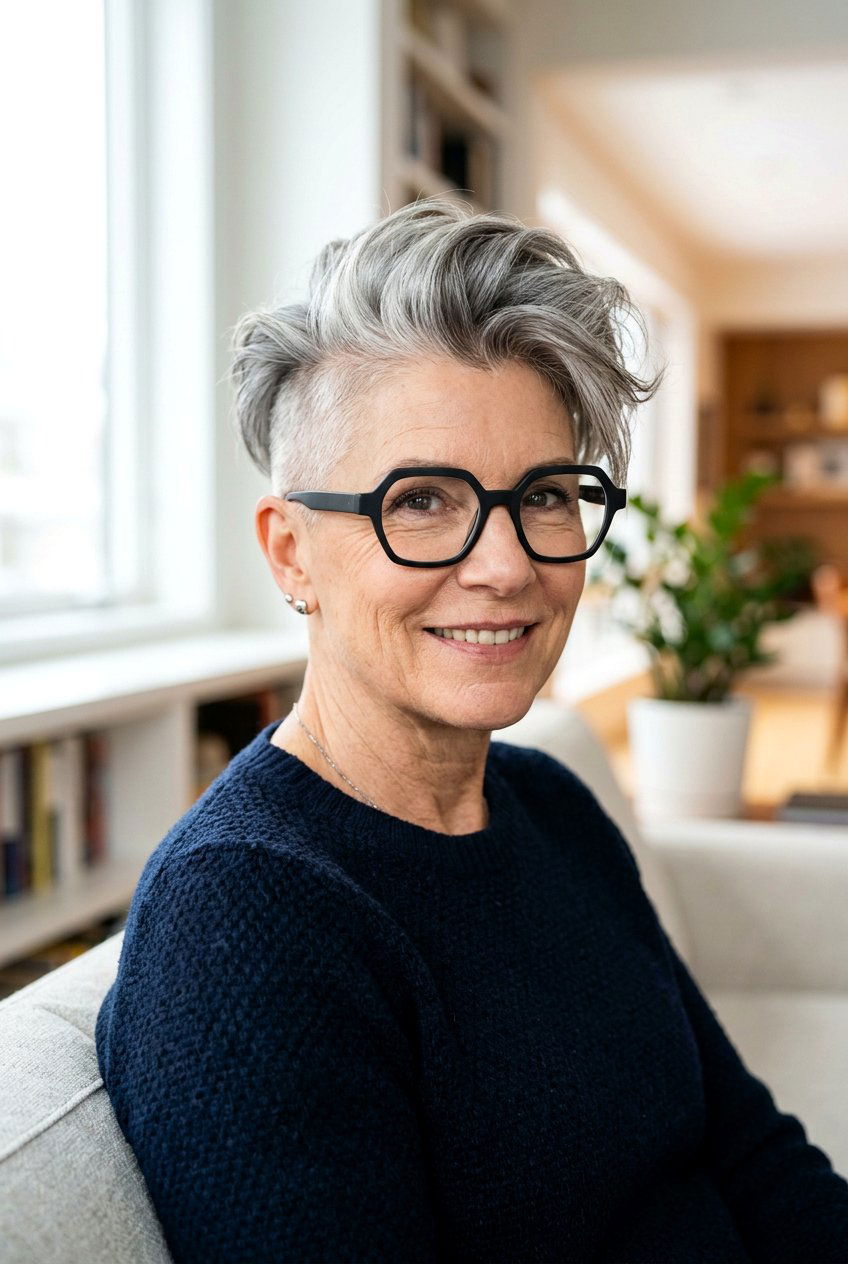 Undercut Pixie Cut - 20 low maintenance pixie for mature women - 20 low maintenance pixie for mature women