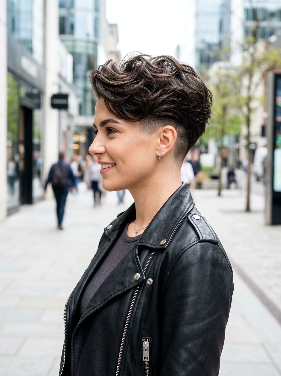 Undercut Pixie Cut - 20 short natural haircut for thick hair - 20 short natural haircut for thick hair