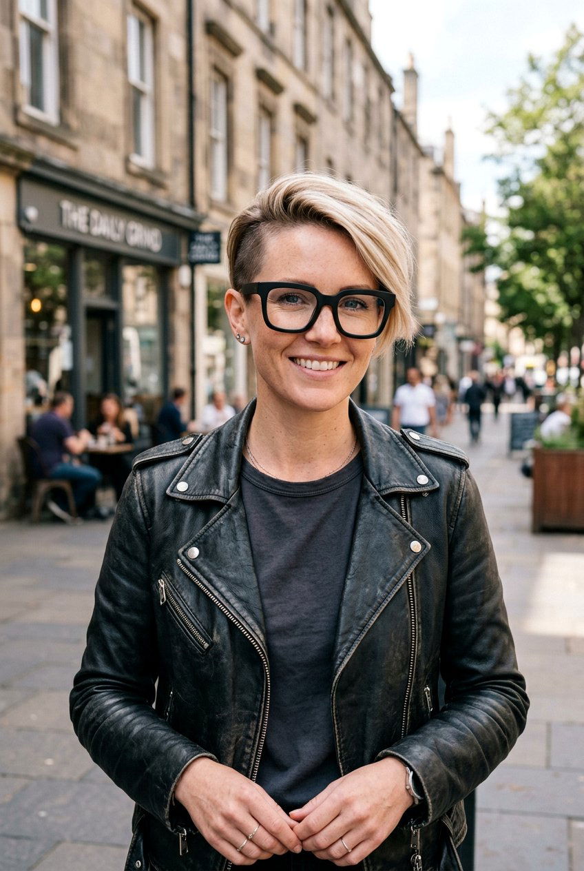 Undercut Pixie Cut With Glasses - 20 flattering short haircut for women with glasses - 20 flattering short haircut for women with glasses