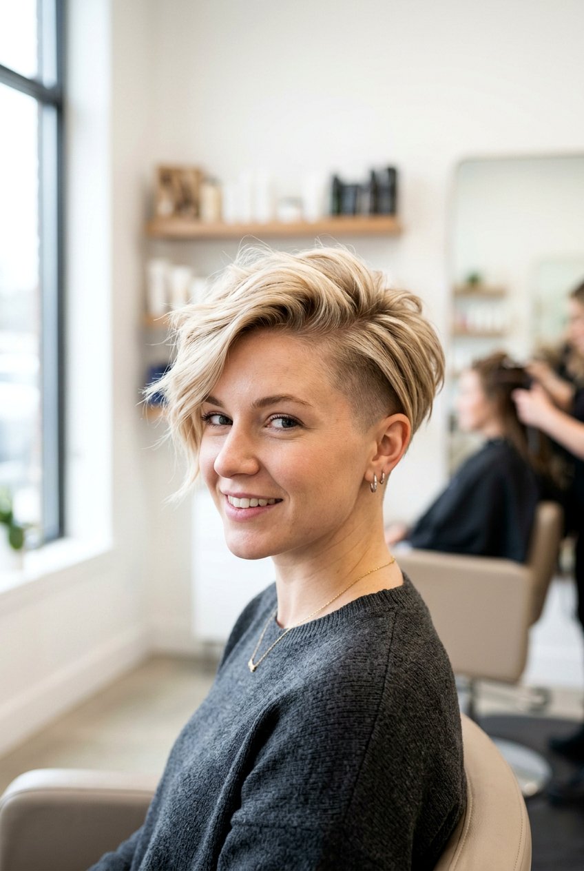 Undercut Pixie Fine Hair - 20 short haircuts for thin hair - 20 short haircuts for thin hair