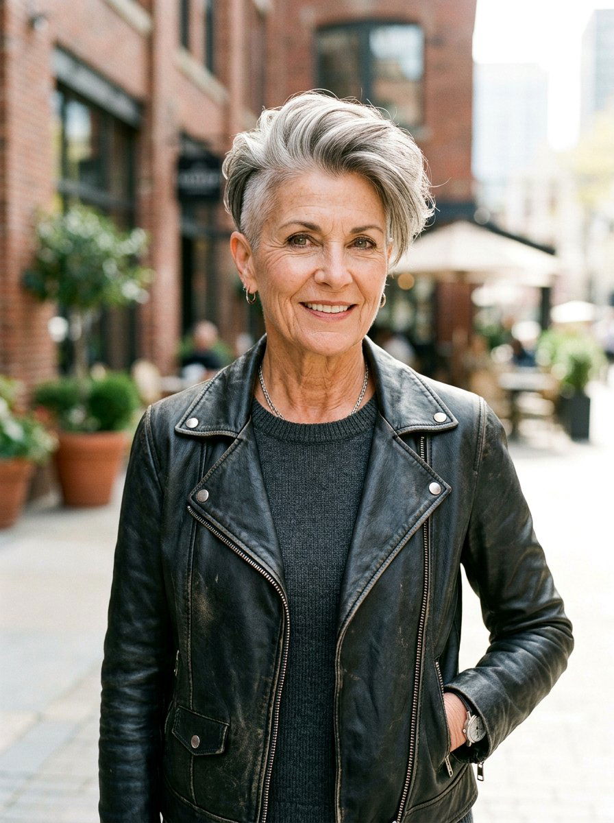 Undercut Pixie For Older Women - 20 older women hairstyle ideas for gray hair - 20 older women hairstyle ideas for gray hair