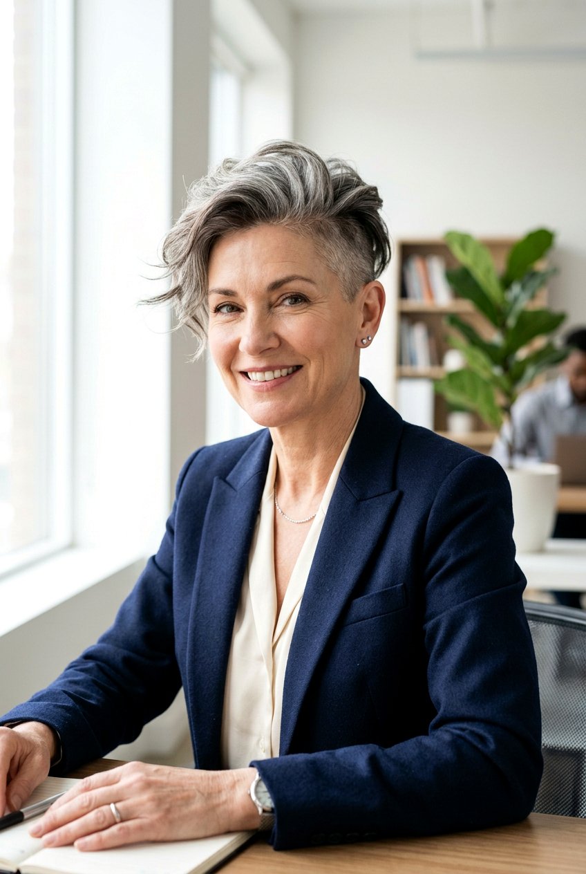 Undercut Pixie Haircut - 20 best mature women haircut ideas - 20 best mature women haircut ideas