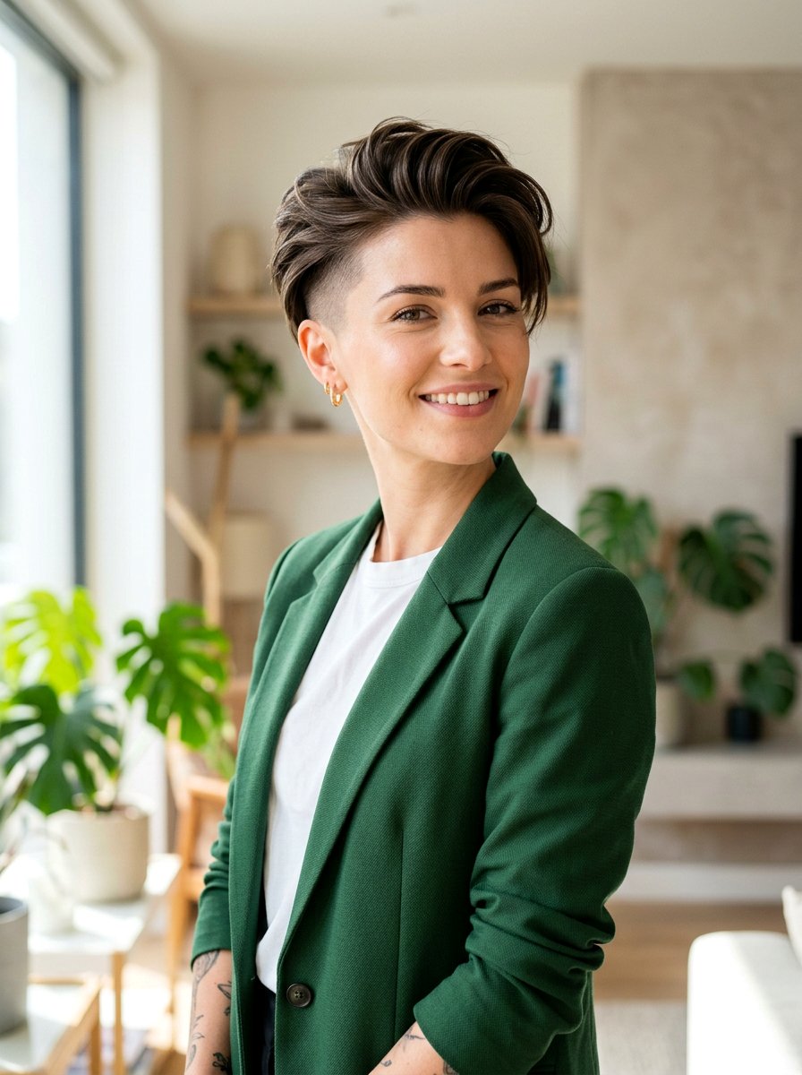 Undercut Pixie Style - 20 interview hairstyle with clean pixie cut - 20 interview hairstyle with clean pixie cut