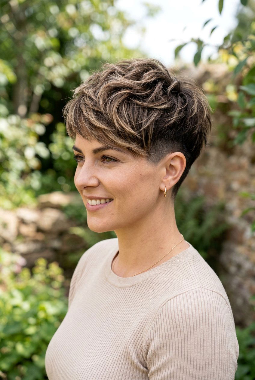 Undercut Pixie With Balayage For Thick Hair - 20 pixie undercut for thick hair - 20 pixie undercut for thick hair