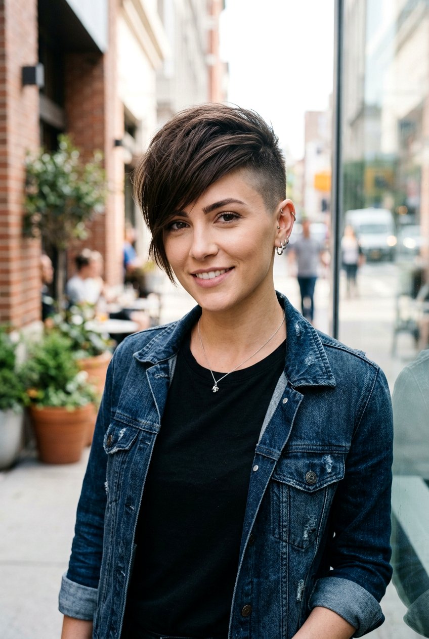 Undercut Pixie With Long Fringe - 20 pixie cut with long fringe - 20 pixie cut with long fringe