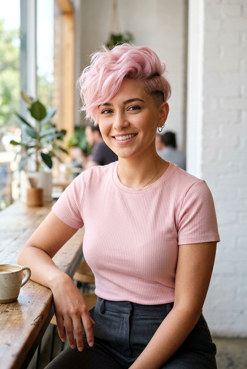 Undercut Pixie With Pastel Color For Thick Hair - 20 pixie undercut for thick hair - 20 pixie undercut for thick hair