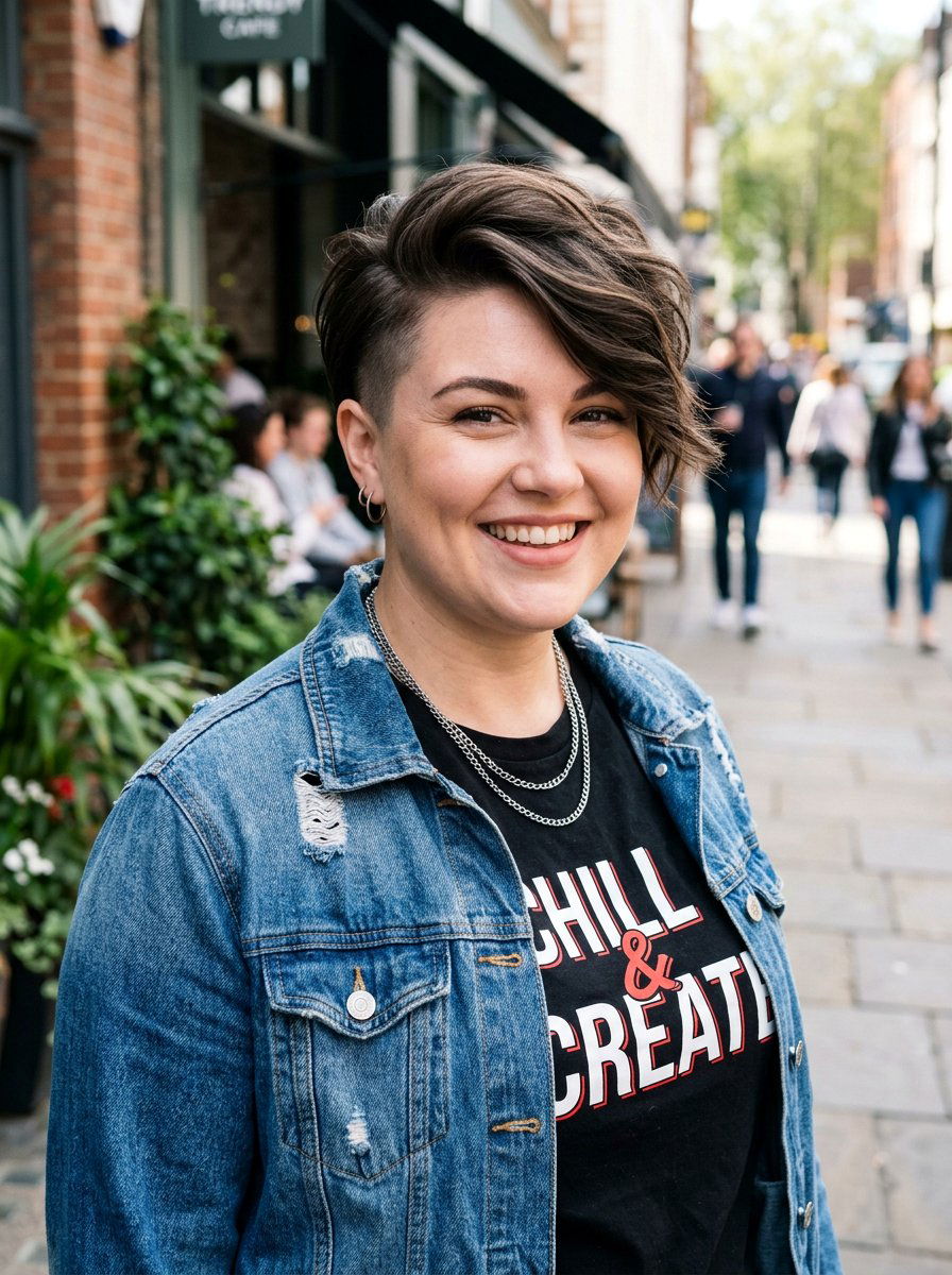 Undercut Pixie for Round Face Women - 20 short haircut for round chubby face women - 20 short haircut for round chubby face women