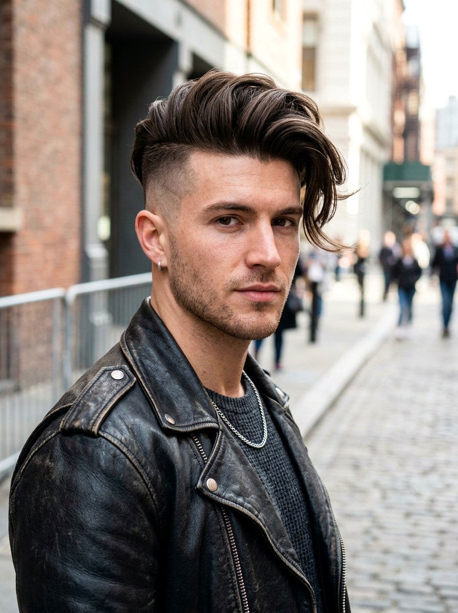 Undercut Pompadour - 20 pompadour haircut for medium hair men - 20 pompadour haircut for medium hair men