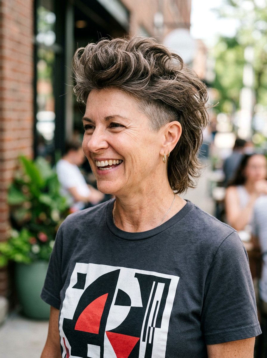 Undercut Short Mullet - 20 short mullet for women over 50 - 20 short mullet for women over 50