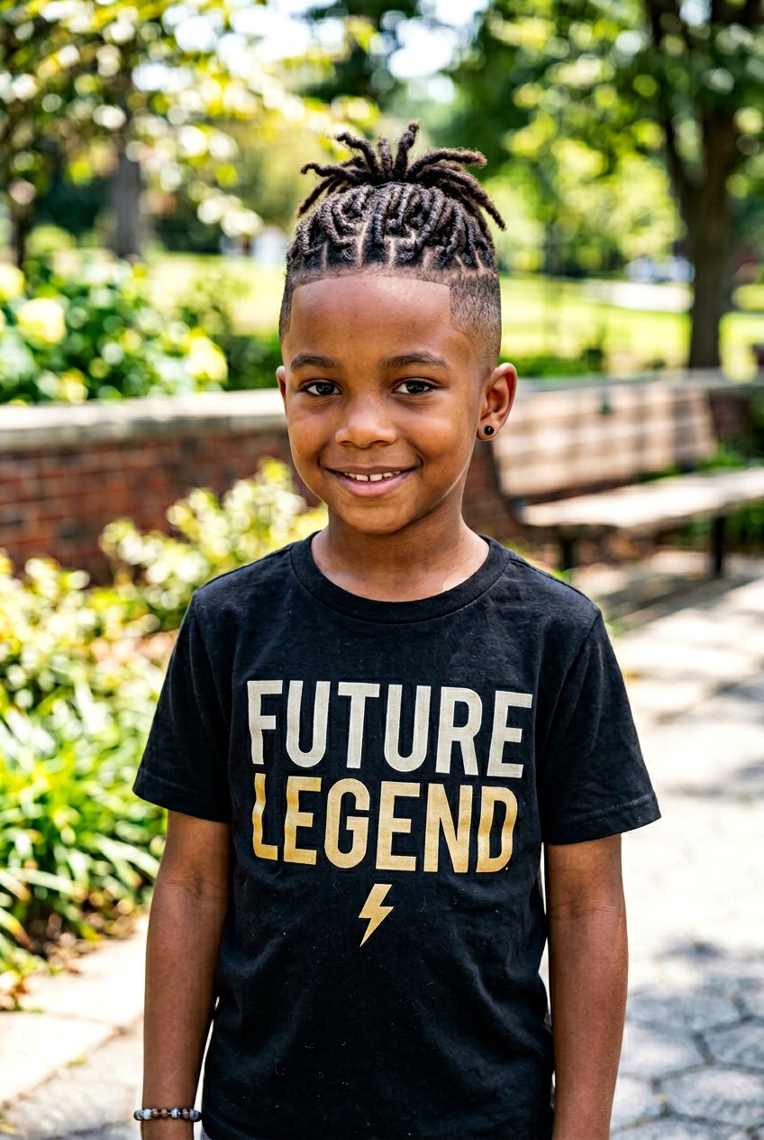 Undercut Starter Locs - 20 little boy starter locs - 20 little boy starter locs