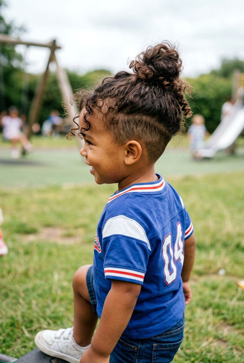 Undercut With Long Curls - 20 toddler haircut for curly thick hair - 20 toddler haircut for curly thick hair