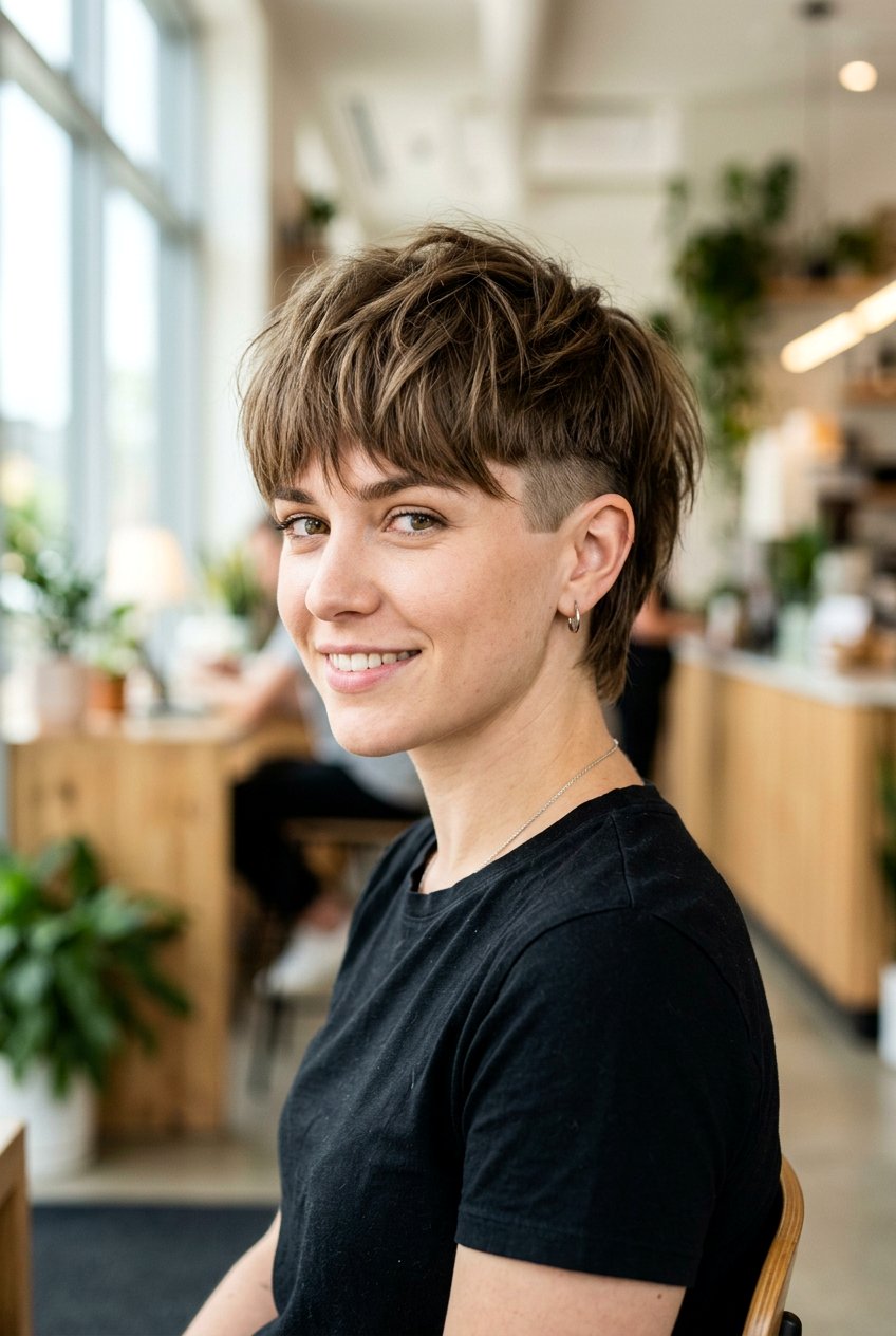 Undercut short hair with bangs - 20 short hairstyles with bangs - 20 short hairstyles with bangs