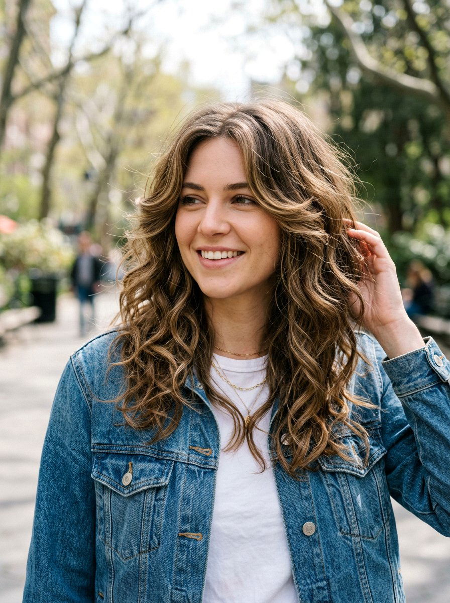 Undone Wavy Butterfly Layers - 20 wavy butterfly layers for medium hair - 20 wavy butterfly layers for medium hair