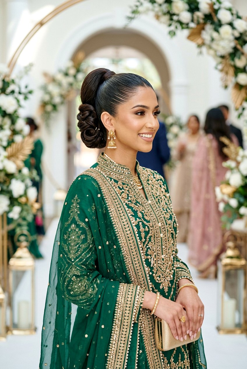 Updo Inspired Sleek Eid Ponytail Hairstyle - 20 eid ponytail hairstyle - 20 eid ponytail hairstyle