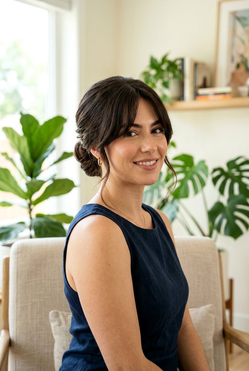 20 Flattering Curtain Bangs for Thick Hair to Try Right Now