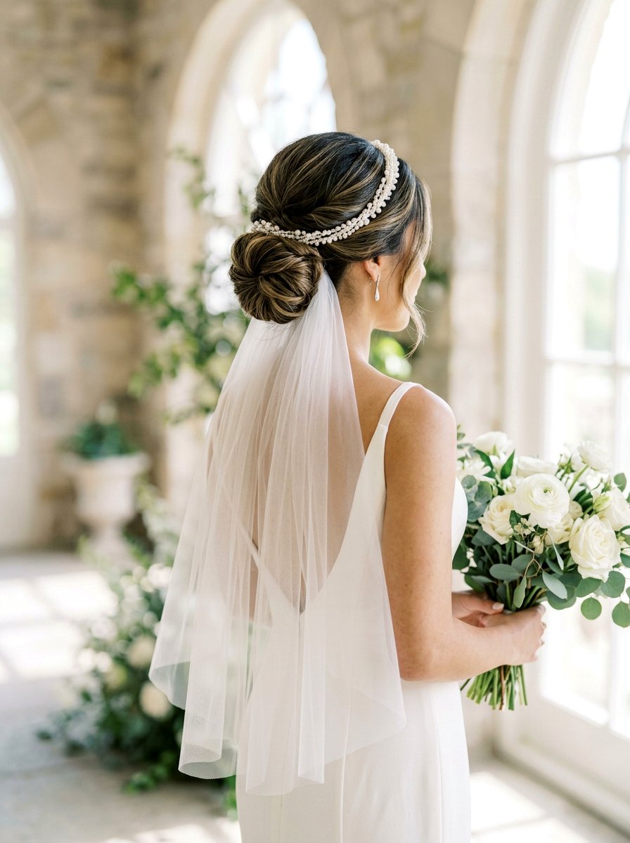Updo With Veil And Headband - 20 veil friendly wedding updo - 20 veil friendly wedding updo