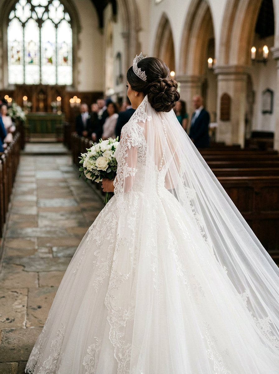 Updo With Veil And Tiara - 20 veil friendly wedding updo - 20 veil friendly wedding updo