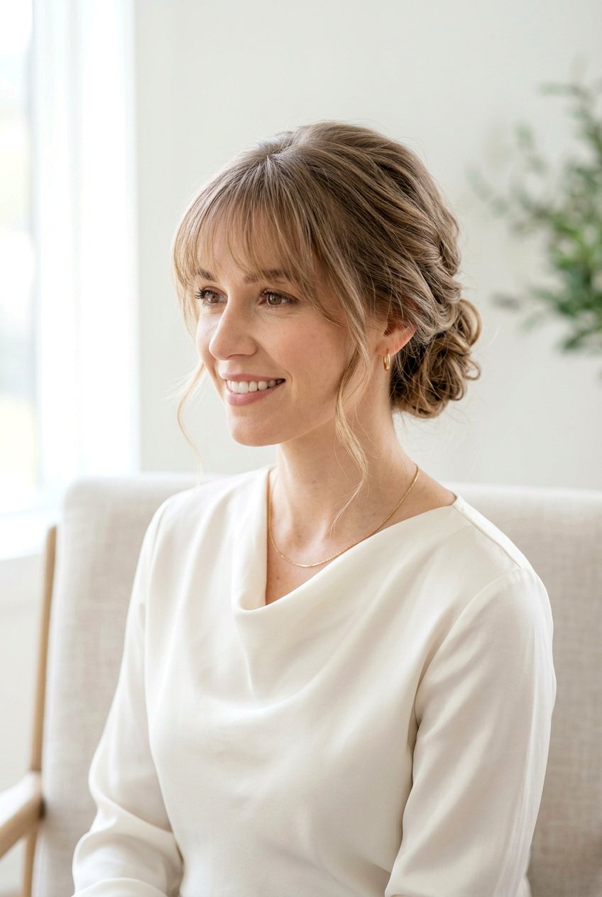 Updo With Wispy Bangs For Fine Hair - 20 wispy bangs for fine hair - 20 wispy bangs for fine hair