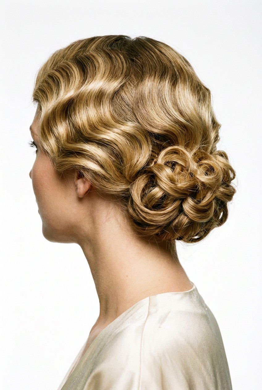 Updo finger waves - 20 1920s finger wave hair - 20 1920s finger wave hair