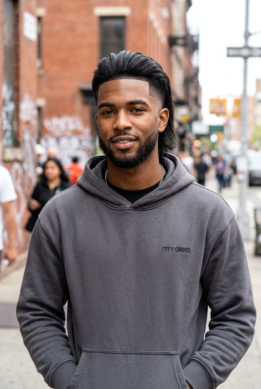 Urban Burst Fade Mullet Straight Hair - 20 burst fade mullet for men with straight hair - 20 burst fade mullet for men with straight hair