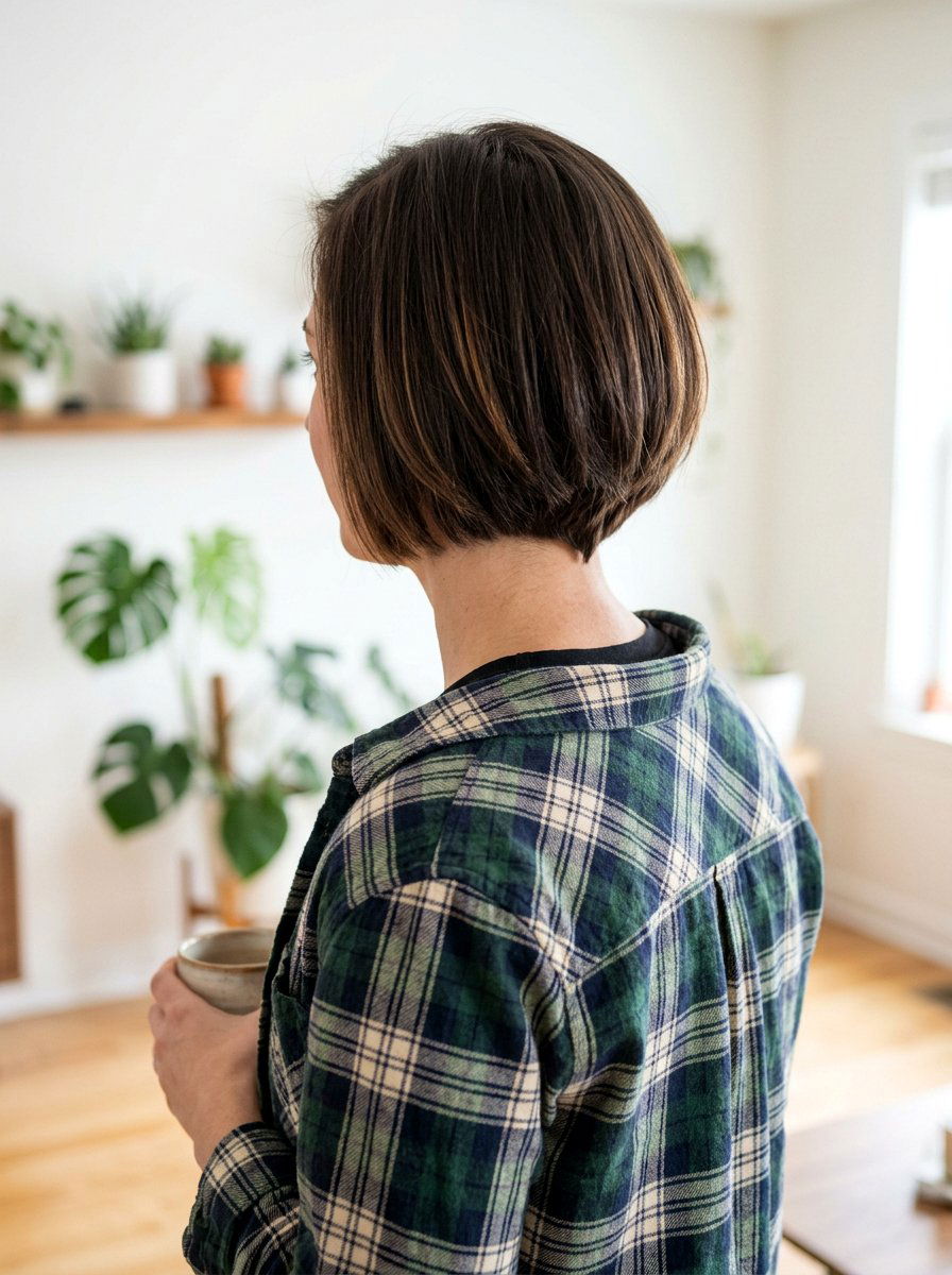 V Cut Bob Haircut - 20 haircut to fix bulky triangle bob - 20 haircut to fix bulky triangle bob